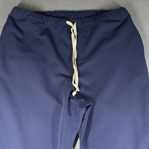 FIGS Technical Collection Pants Mens Large Blue Scrub Drawstring Workwear Pocket - Picture 3 of 12